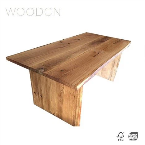OAK لکڑی کے کنارے چپکنے والی چائے کی میز