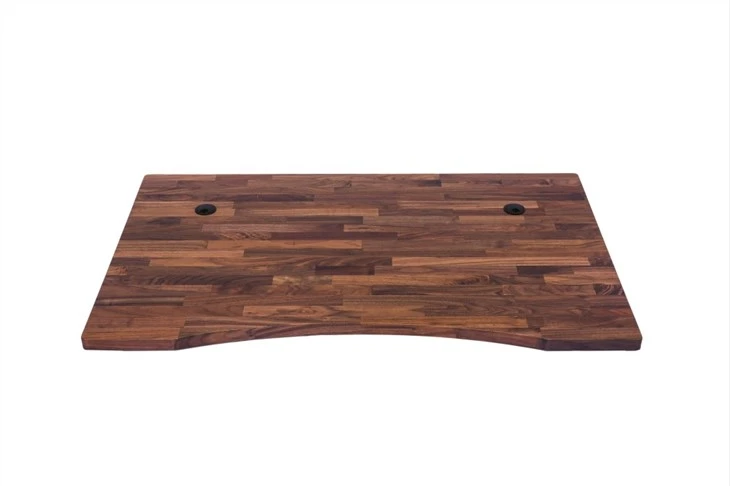 China Solid Black Walnut Office Desk Top Factory