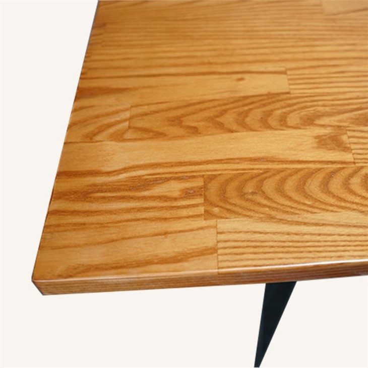 Ash Wood Rectangle Butcher Block Dining Table Top in Cherry Color Supplier high quality