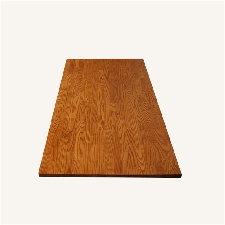 Ash Wood Rectangle Butcher Block Dining Table Top in Cherry Color Supplier price